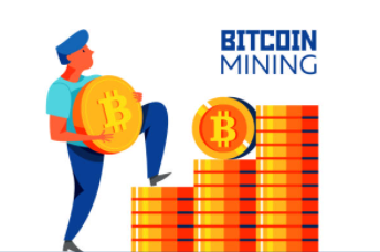des bitcoin qui forment un escalier