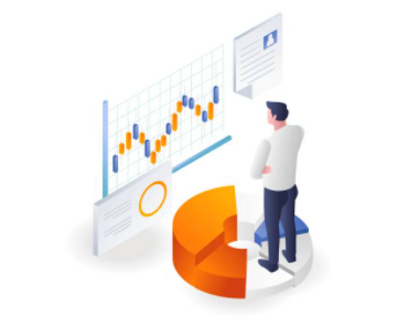 image du diagramme avec un homme à côté
