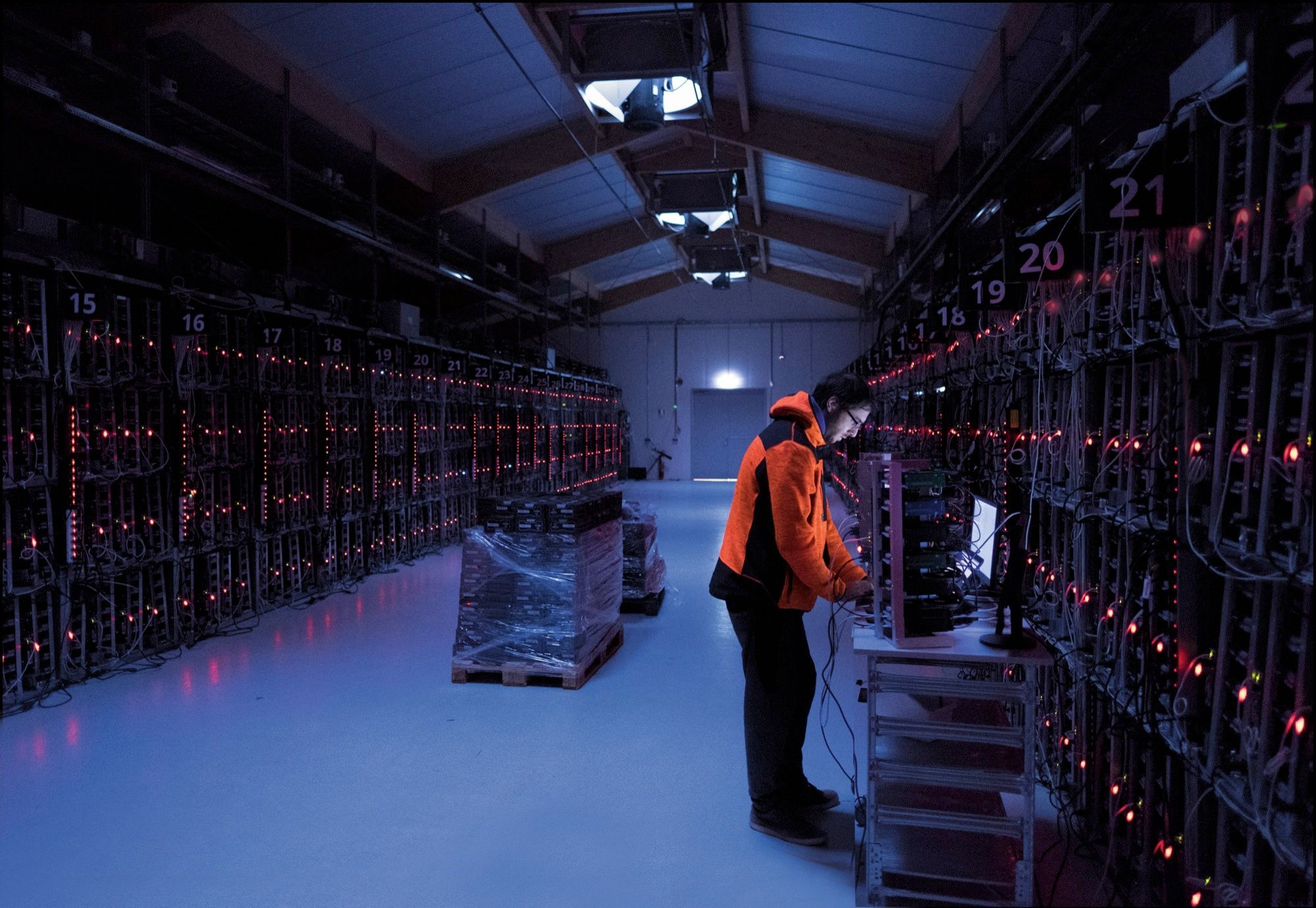 Une ferme à Bitcoin