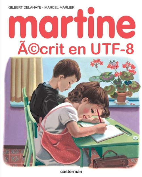 Martine apprend à coder en UTF-8